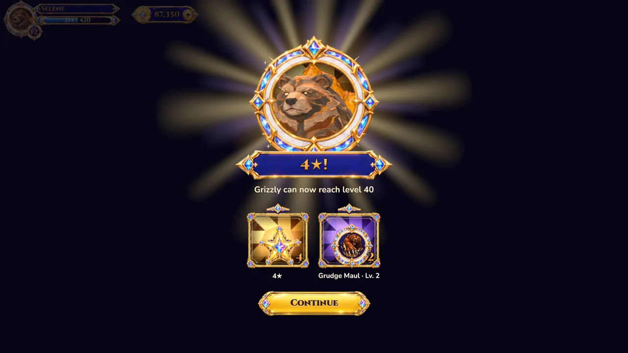 A Gemkin gains a star in the Ascension Spire